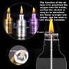 2 Packs Portable Alcohol Burner Lamp Case 100ml Aluminum Alloy