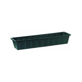 Root & Vessel Poly-Pro Plastic Flower Box Planter, Hunter Green, 36-Inch