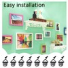 Hocansen 100 PCS Triangle Ring Picture Hangers D-Ring Triangle Picture