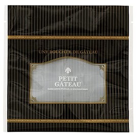 Petit Gateau Black Zip Stand Bags-3 (50 count)