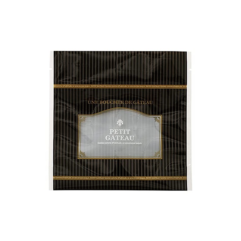 Petit Gateau Black Zip Stand Bags-3 (50 count)