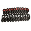 F Fityle 11Pieces Waterproof Leather Golf Iron Head Covers Set