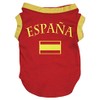 Petitebelle Spain Flag Dog Shirt - Red - Medium