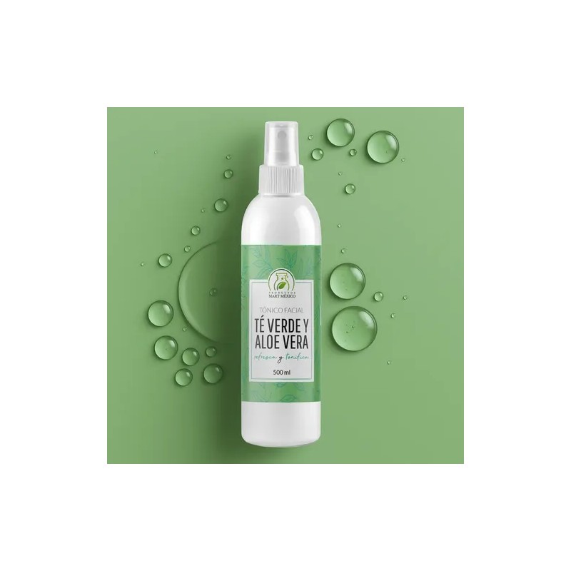Tónico Facial De Té Verde Y Aloe Vera Calma Y