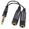 OmniaLaser 6.3 Jack Splitter Cable 6.3mm Jack to 6.30mm Stereo