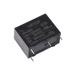 DAHSLNWKN 5PCS Relays HF33F-005 012 024-HS3 4PIN 5A/250VAC 5A/30VDC 5V 12V 24V(Size:HF33F-024-HS3 24V)