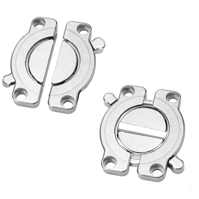 Pack of 2 Table Top Connectors, Worktop Connection Rail, Zinc
