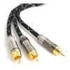 AKORD ® 1 TO 2 RCA MALE SUBWOOFER AUDIO CABLE