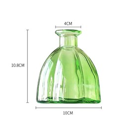 WAIT FLY Colorful Glass Diffuser Bottles for Essential Oils, Replacement Diffusers, Reed Sticks, Crafts, Spa, Home Decoration-Green-1 PCS