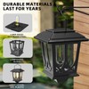 Solar Lanterns Outdoor Waterproof 2 Pack, Glass Auto On/Off LED