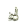 Sterling silver small frog pendant solid 925 charm