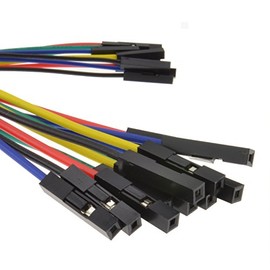 kenable Jumper Cables Female to Female Colour Coded 15cm [10 Pack]