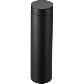 Yamazaki 1829 Bottle Type Tissue Case with Lid, Black, W2.7 x D2.7 x H9.8 inches (W6.8 x D6.8 x H25 cm), Tower, Car Interior, Tissue Bottle, Vertical
