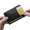 Zion & Co Slim Minimalist Front Pocket Wallet Leather Card