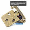 Antique Brass Kitchen Cabinet Hinges Overlay, 50 Pack (25 Pairs)