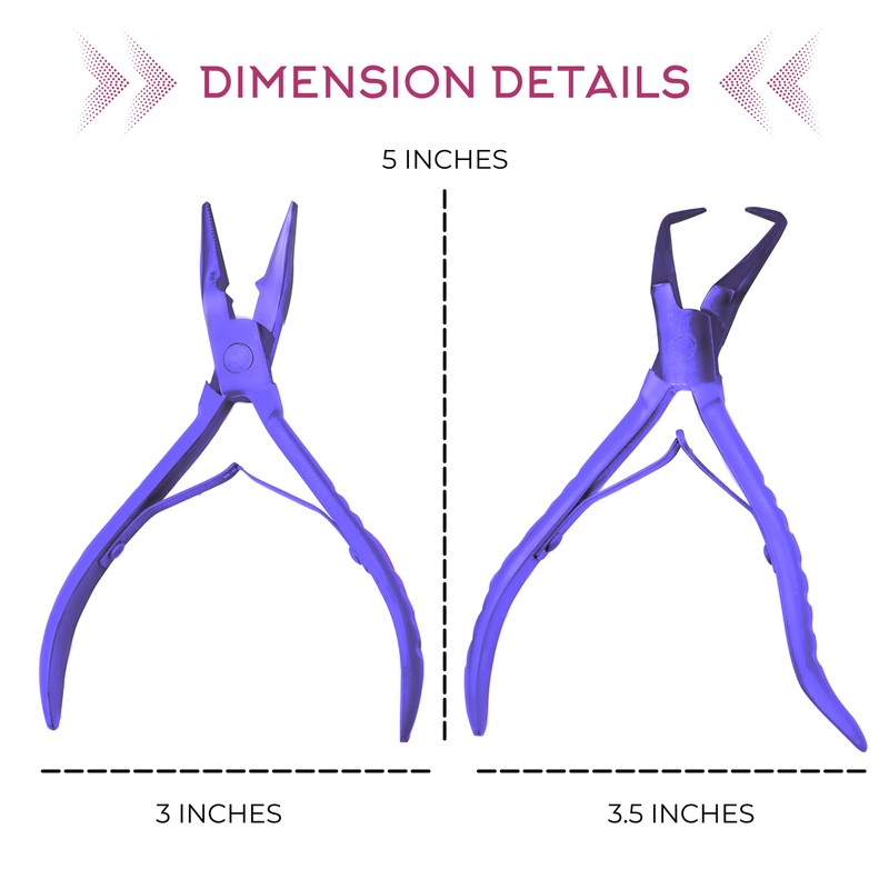 SIVOTE Professional Hair Extension Tools Kit Stainless Steel, Microlink &