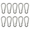 Merrowstore Carabiner, Aluminum, 10 Pieces, Gourd Shape, Length 1.8 inches