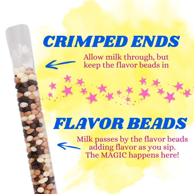 Dippin’ Dots Magically Flavored Milk Straws - Cookies N’ Cream,