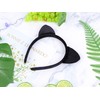 Bonnie Z. Leonardo Velvet Cat Ears Headband Black Padded Cat