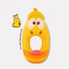 Larva Island Pool Lounger with Backrest Ring Tube Red 2ea