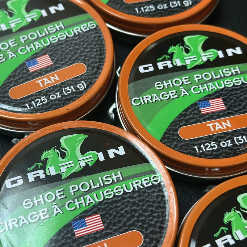 Griffin Shoe Polish - Made in the USA (Tan, 1.125