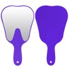 JMU 2 Pcs Tooth Shaped Mirror, Dental Handheld Mirror for