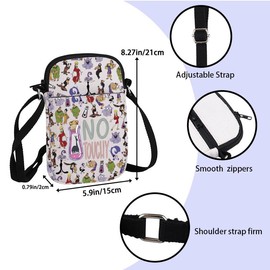 ZJXHPO Kuzco's Poison Cross Body Bag Kuzco Llama Lover Gift No Touchy Messenger Bag YZMA Llama Inspired Gift (No Touchy CB)