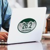 CafePress 26.2 Colo License Plate Oval Car Bumper Sticker