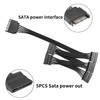 YACSEJAO SATA Power Extension Cable 15 Pin SATA 1 Male
