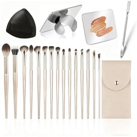Lumbor37 Brochas para Maquillaje, Juego de Brochas de Maquillaje Profesional Vegano, Brochas de Maquillaje 15 Piezas Set de Brochas para Maquillaje Pr