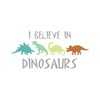 CafePress I Believe in Dinosaurs Sticker Rectangle Bumper Sticker Car