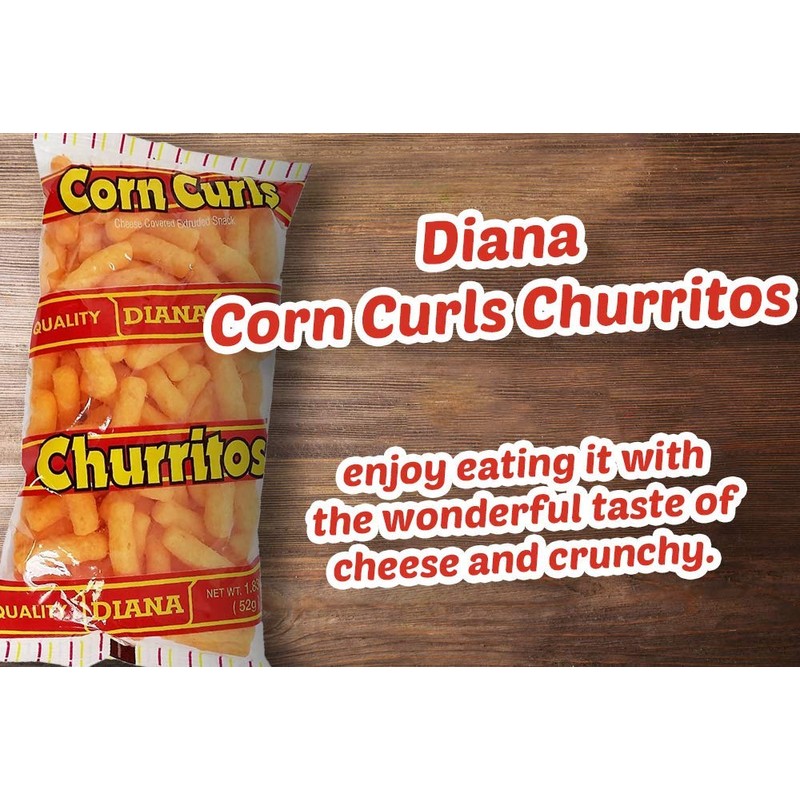 Prodiana Corn Curl Snack 1.83 oz - Churritos (Pack of
