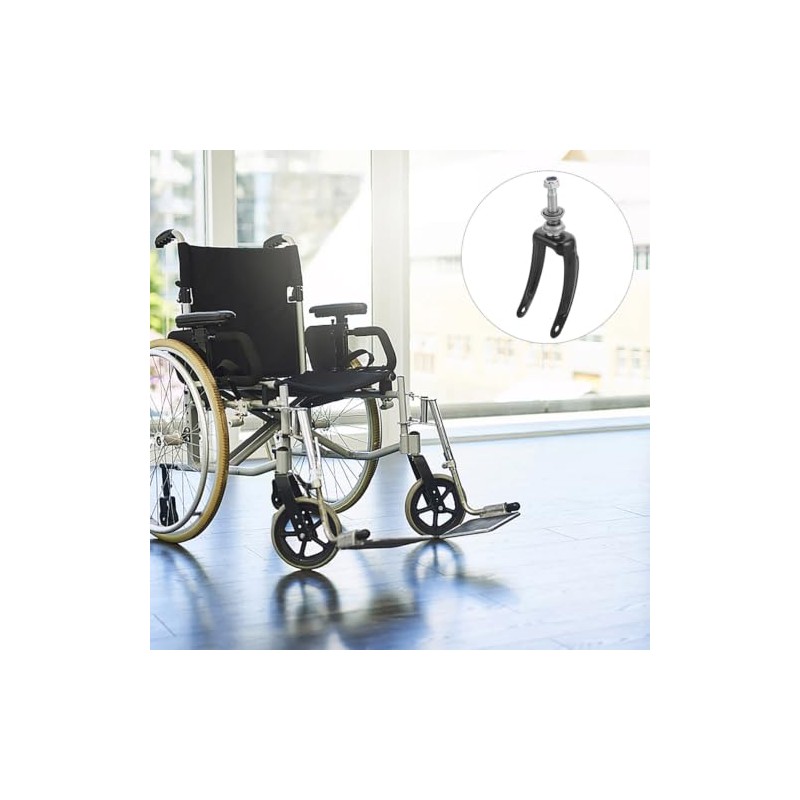 VILLCASE 2 Pack Wheelchair Front Wheel Fork Replacement Bracket with
