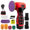 Cordless Sander, 3" Palm Sander with 2Pcs 16.8V 3.0Ah Batteries,