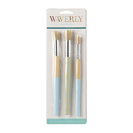 Plaid Enterprises, Inc. 36428 Waverly Stencil Brush Set, 0.25"/0.5"/0.125", Blue