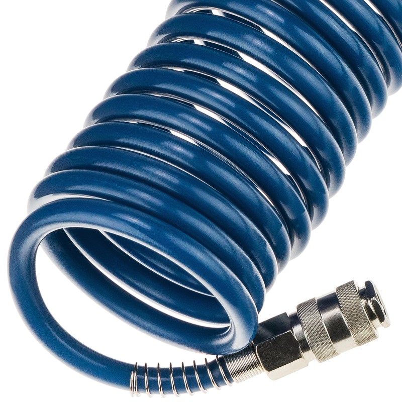 Compressed Air Hose SP-PE 5 m, Flexible Spiral Hose 6.5/10