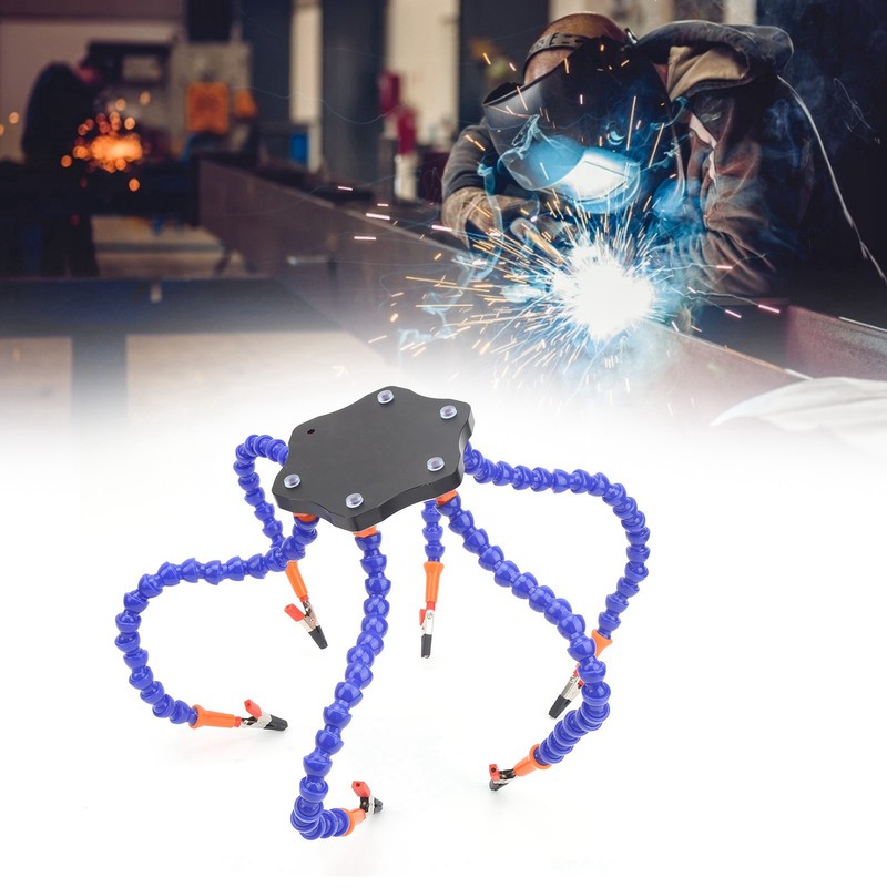 Flexible Arm Workbench 6‑Arm Clamp Aluminum Alloy Welding Table Assembly