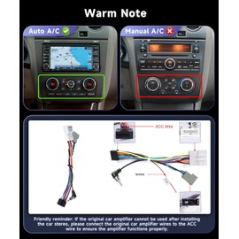 8Core 4G 64G【Hi-Res】Car Stereo Radio for Nissan Altima 2008-2012 (Auto A/C) with 9inch 1280x720P QLED Touch Screen,Wireless CarPlay,Android Auto,DSP 46E,5.0 Bluetooth,GPS/WiFi/FM/RDS/AHD Backup Camera