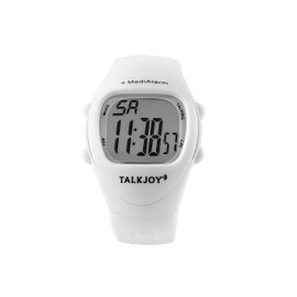 Pro Talking Watch Wrist Watch Multiple 4 Alarm Times Alarm Stopwatch Alarm Times German Talking Alarm Clock White