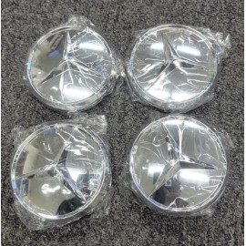 MERCEDES 4- NEW Mercedes 450 380 SL SLC bundt wheel chrome center cap 65133 14 INCH NEW M