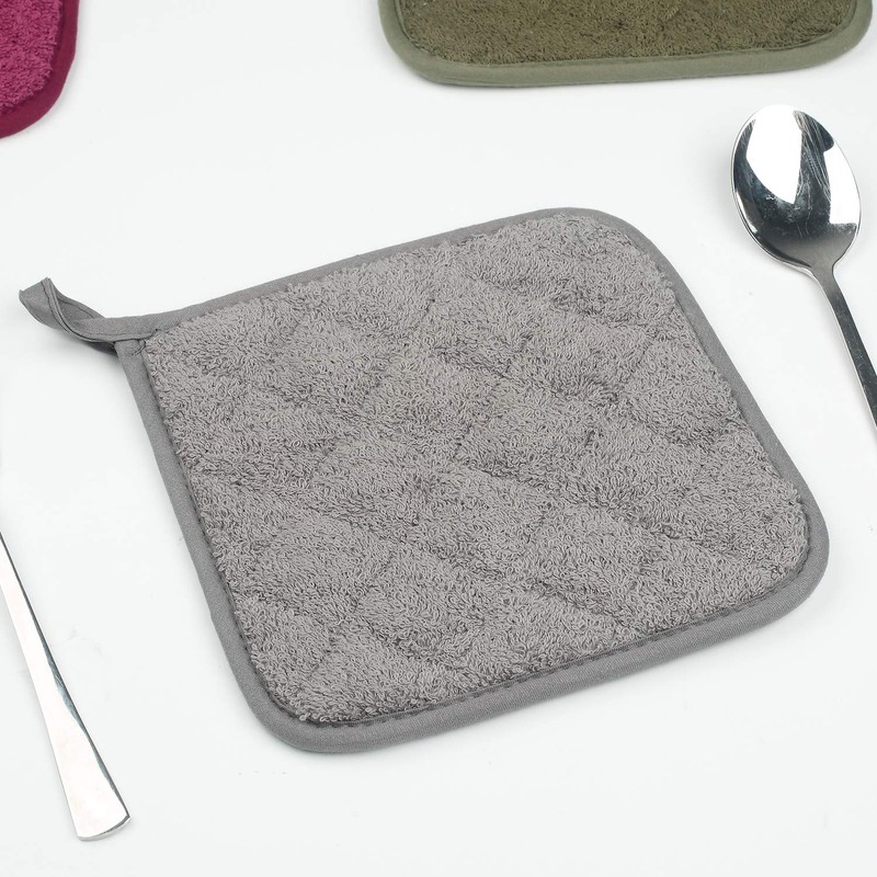 Lifaith 100% Cotton Kitchen Everyday Basic Terry Pot Holder Heat