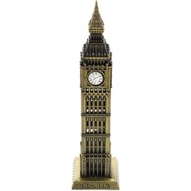 Big Ben Statue Architecture Model England Big Ben Clock Tower Statue Collectible Figurine Tourism Souvenir Desktop Decoration