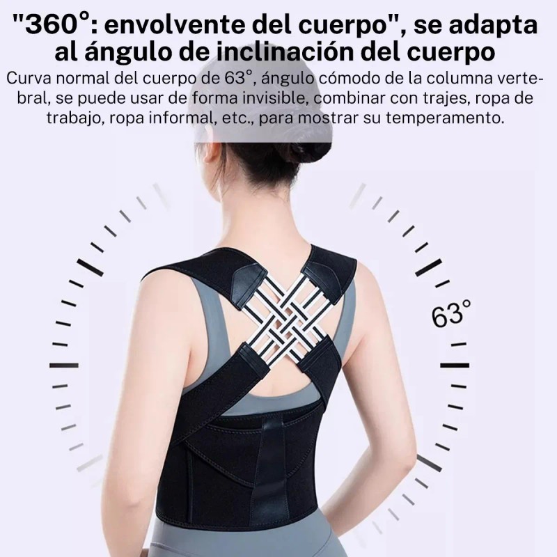 Chaleco Corrector De Postura Ortopédico Faja Lumbar Unisex