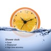 PATIKIL Waterproof Shower Clock, Non Ticking Silent Mini Cute Mirror