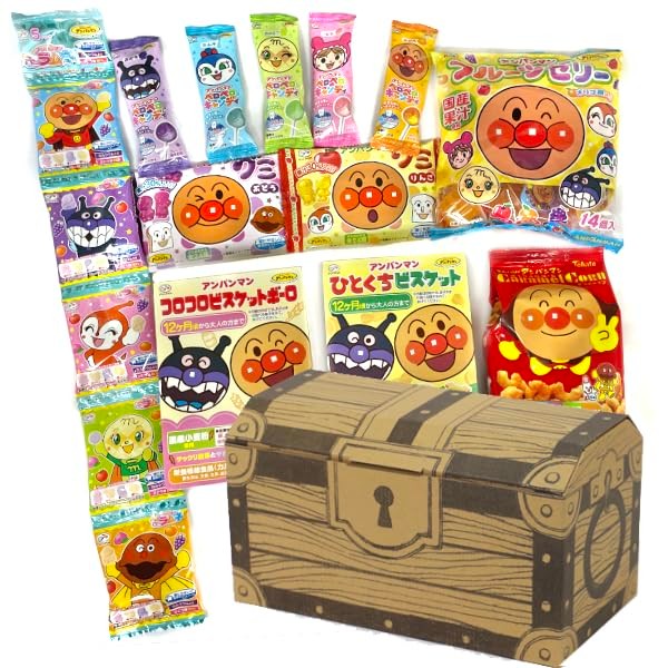 Anpanman Treasure Box Set, Assorted Sweets (Festivals, Sports Festivals, Birthdays,