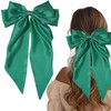 1PCS Bow Hair Clip,Big Bowknot Hairpin with Long Silky Satin,Solid