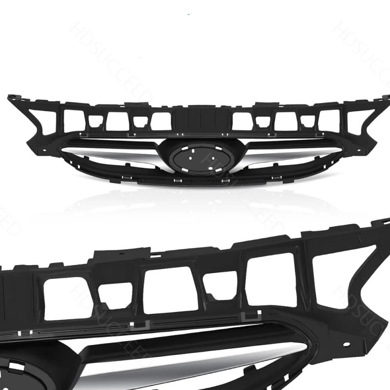 Unbranded Fit For 2014-2017 HYUNDAI ACCENT Front Bumper Upper Lower