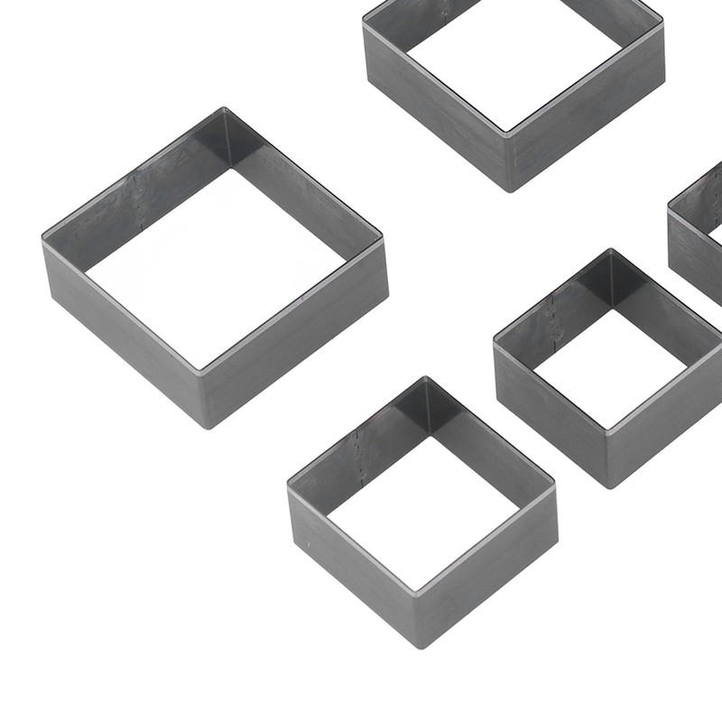8Pcs Leather Cutting Mold Alloy Steel Square Shape Leather Punching
