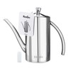Oive Oil Can Stainless, KSENDALO 17oz Stainless Oil Dispenser Bottle,