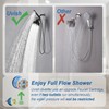 3 Way Shower Diverter Valve with Hand Shower Holder, G1/2
